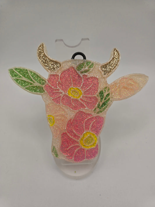 Floral Cow - Peppermint Mocha