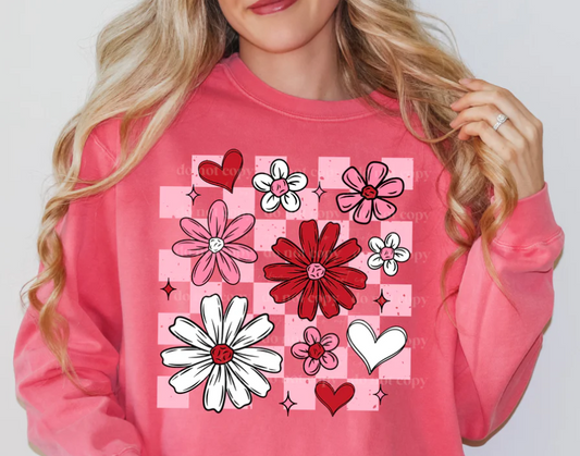 Checkered Flower Shirt